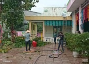 Công tác phòng tránh Bão của trường MG Đại Tân
